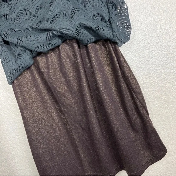 🔴 5 for $25! Free People Mini Dress Holly's Lace Bodycon Scalloped Sz‎ XS - Picture 8 of 9